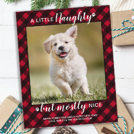 Budget Naughty Nice Pet Foto Roter Karierter Urlau