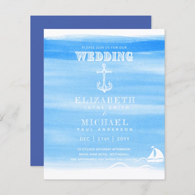 BUDGET Nautical Sailing Hochzeit in Urlaubsort lad (Vorne/Hinten)