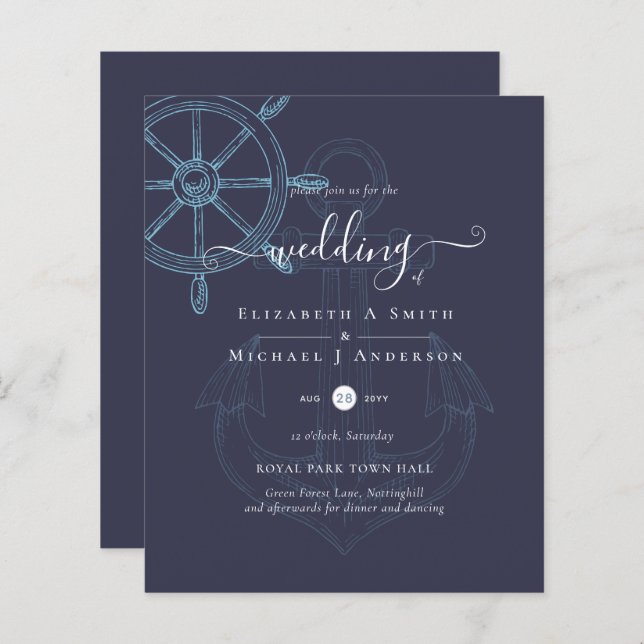 BUDGET Nautical Ships Wheding (Vorne/Hinten)