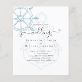 BUDGET Nautical Ships Wheding Flyer