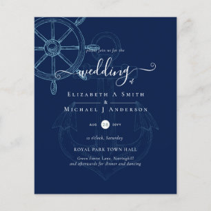 BUDGET Nautical Ships Wheding Flyer