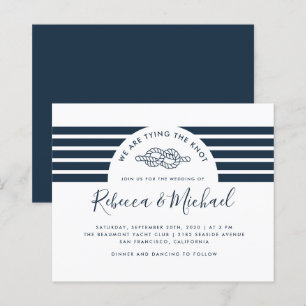 Budget Navy Blue Nautical Bying The Knot Wedding