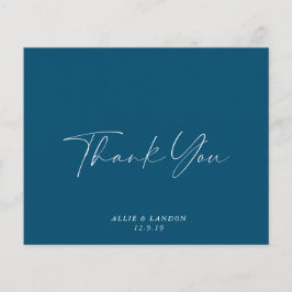 BUDGET Navy Danke Karte