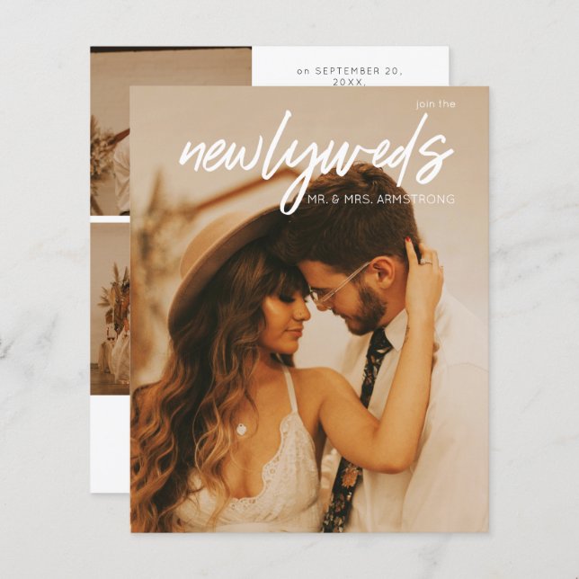 Budget Neu verheiratet 3 Foto Post Hochzeit Empfan (Vorne/Hinten)