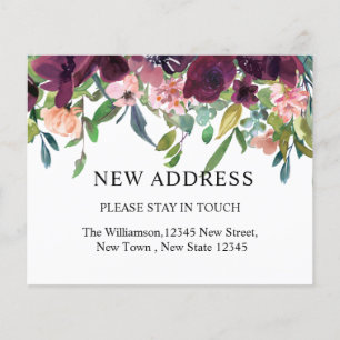 Budget Neue Adresse Aquarell Blumen & Grünpflanz