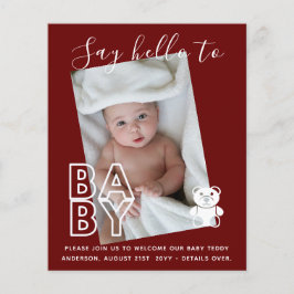 BUDGET Neue Baby FOTO Cards - Moderner Fun Girl Bo