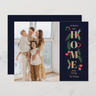 Budget Neue Zuhause für Holidays Foto Moving Card