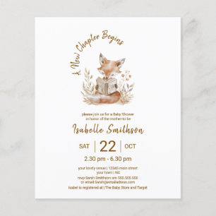 Budget Neuer Kapitel Beginnt Giraffe Baby Shower 