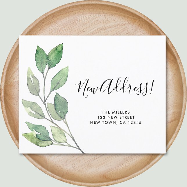 Budget New Address Moving Announcement Card (Von Creator hochgeladen)