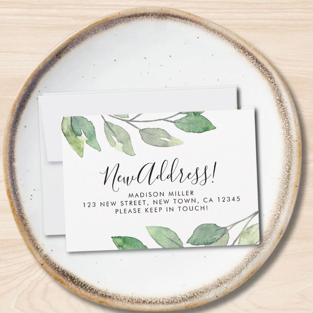 Budget New Address Moving Announcement Card Mitteilungskarte (Von Creator hochgeladen)