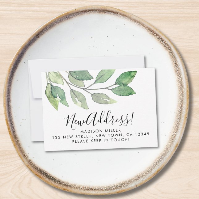 Budget New Address Moving Announcement Card Mitteilungskarte (Von Creator hochgeladen)