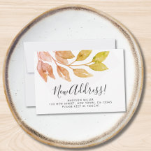 Budget New Address Moving Announcement Card