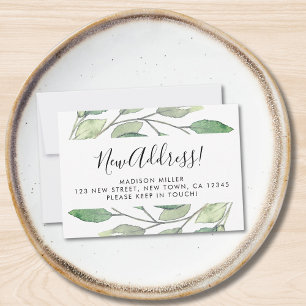 Budget New Address Moving Announcement Card Mitteilungskarte