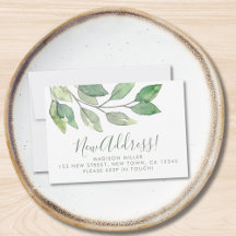 Budget New Address Moving Announcement Card