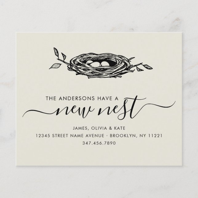 Budget New Nest Zuhause Ändern der Adressenbewegun (Vorderseite)