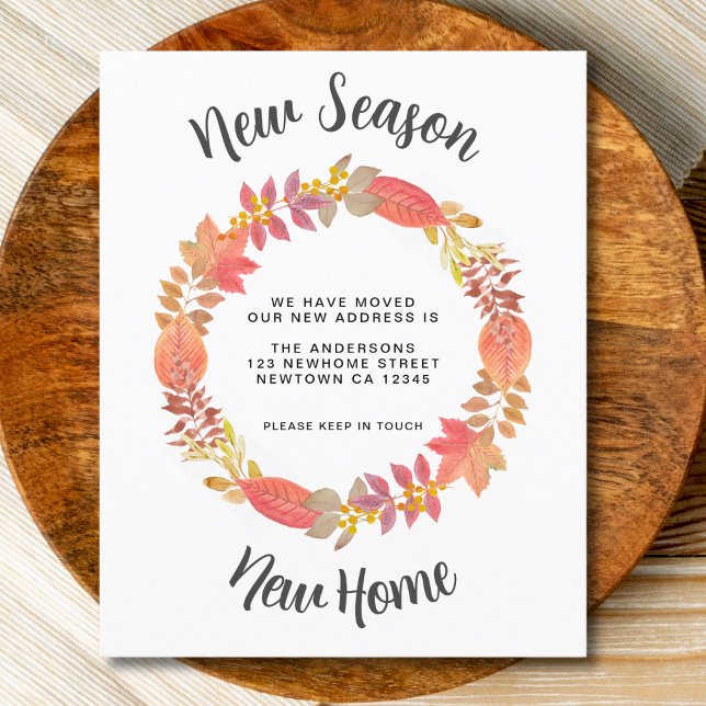 Budget New Season New Zuhause Moving Ankündigung (Von Creator hochgeladen)