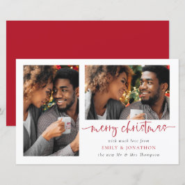 Budget Newlyweds 2 Fotos Frohe Weihnachtskarte