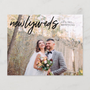 Budget Newlyweds Horiz 1B Foto Hochzeitsempfang Flyer