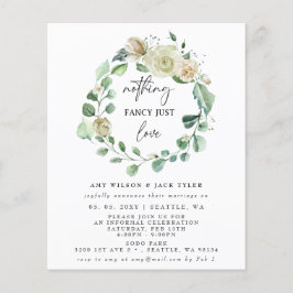 Budget Nichts Extravagant nur Liebe Ankündigung