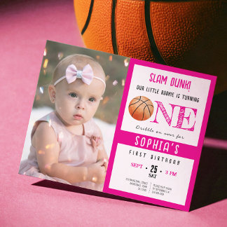 Budget Niedlich Basketball Foto Girl 1. Geburtstag