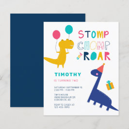 Budget Niedlich Dinosaurier Geburtstag Farbige Par