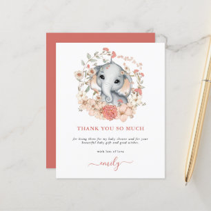 Budget Niedlich Elephant Coral Baby Dusche Vielen