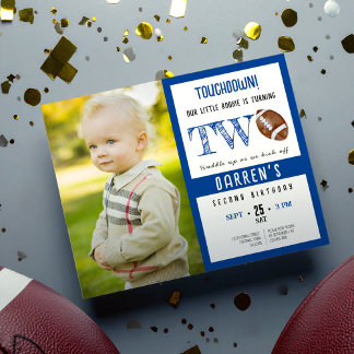 Budget Niedlich Football Foto Boy 2. Geburtstag Ei