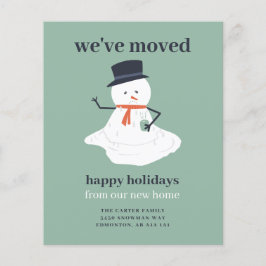 Budget Niedliche Weihnachtsfahrt Ankündigung Snowm