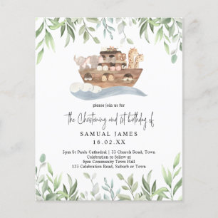 Budget Noahs Ark Green Christening & 1. Geburtstag