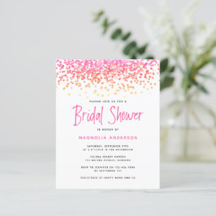 BUDGET Ombre Glitzer Bridal Dusche Einladung