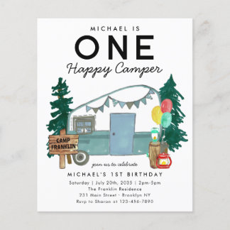 Budget One Happy Camper Van Forest 1. Geburtstag