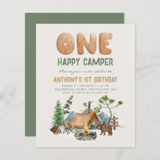 Budget One Happy Camper Woodland 1. Geburtstag