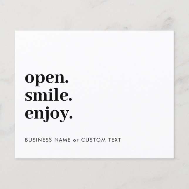 Budget Open Smile Enjoy Juwelenpflege Business (Vorderseite)