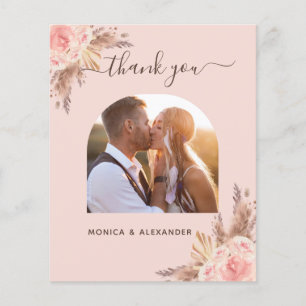 Budget Pampas Gras Foto rot Hochzeit danke