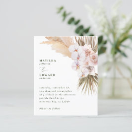 Budget Pampas Gras rustikale Hochzeit Einladung