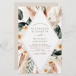 Budget Pampas Grass Boho Eukalyptus Wedding