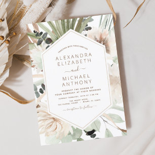 Budget Pampas Grass Boho Eukalyptus Wedding