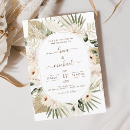 Budget Pampas Grass Boho Eukalyptus Wedding