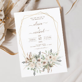 Budget Pampas Grass Boho Eukalyptus Wedding
