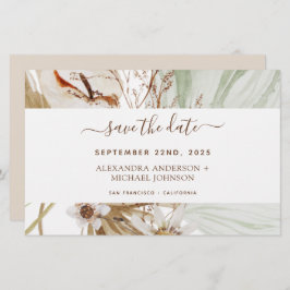 Budget Pampas Grass Boho Save the Date