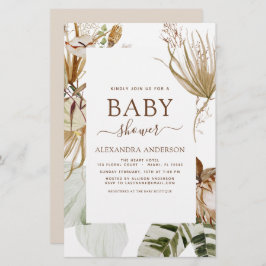 Budget Pampas Grass Boho Tropical Baby Dusche