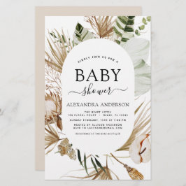 Budget Pampas Grass Boho Tropical Baby Dusche