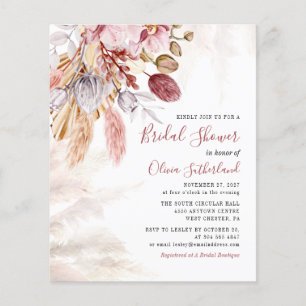 Budget Pampas Grass Botanical Script Brautparty