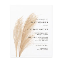 Budget Pampas Kinderdusche Einladung