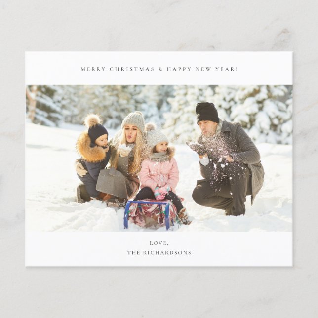 Budget Panorama Chic H Foto - Schwarz & Weiß Flyer (Vorne)