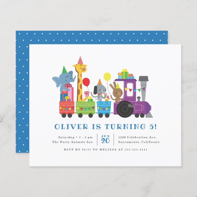 Budget Party Tiere Bahn Kindergeburtstag Party (Vorne/Hinten)