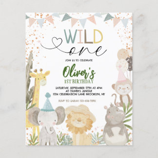 BUDGET Pastel Earthy Safari Wild 1 1. Geburtstag