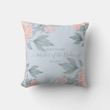 Budget Peach floral Dusty Blue Sage Leaf Hochzeit