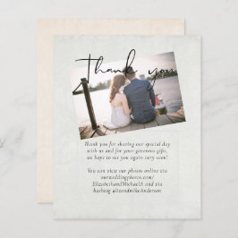 BUDGET Peach Gray Wedding Watercolor Vielen Dank
