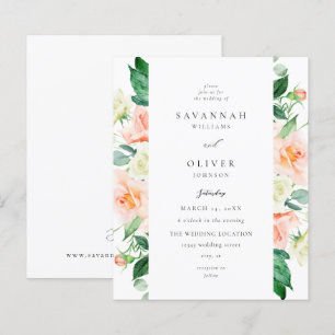 Budget Peach & White Floral Wedding V3